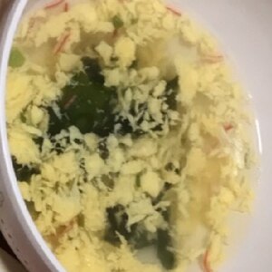 卵とわかめとねぎの中華スープ